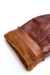 Lined Women's Over-the-Knee Boots with Block Heel Brown Genzani