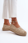 Women's Lace Platform Espadrilles Beige Elarose