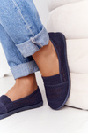 Openwork Slip-On Sneakers Navy Blue Chillout