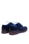 Men's Casual Leather Shoes Nikopol Navy Blue Lajos