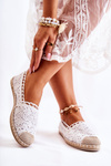 Women's Openwork Espadrilles White Letisa
