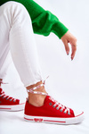 Women's Material Sneakers Big Star KK274104 Red