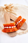 Women's Slippers With Decorative Strap Orange Ramisa 