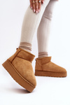Women's Snow Boots on Platform with Faux Fur Lining Camel Xamella