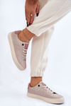 Sneakersy Damskie Beżowe Big Star LL274399