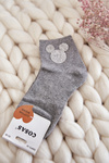 Women's Cotton Socks With Cubic Zirconia Cosas Grey