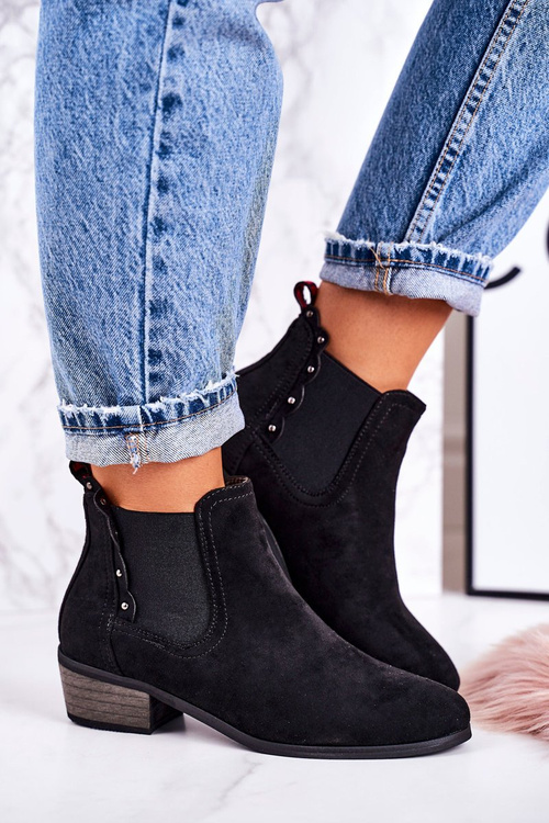 Women’s Classic Chelsea Boots Suede Black Walker