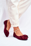 Women’s Ballerinas Suede Burgund Jordos