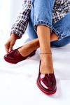 Women's Patent Leather Shoes Maciejka 05035-23 Bordeaux