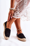 Classic Women's Espadrilles Openwork Black Catris