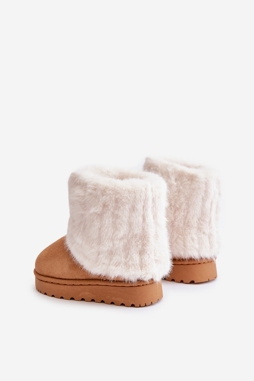 Children's Snow Boots With Fur Camel Crisie