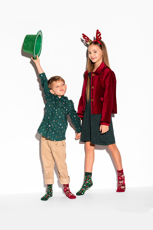 Zooksy mixTURY Christmas Tree Socks Set For Children