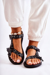 Women's Velcro Sandals Black Venna