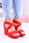 Comfortable Women's Red Sandals Anchor Sandals Mirabet
