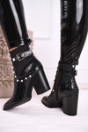 Women's Boots On High Heel Black Verbos