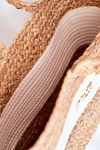 Braided Shopper Beach Bag NOBO XK0260 Beige