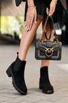 Low Classic Suede Ankle Boots Black Lalyllis