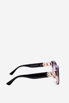 Women's Sunglasses With Gold Detail UV400 Black-Pink