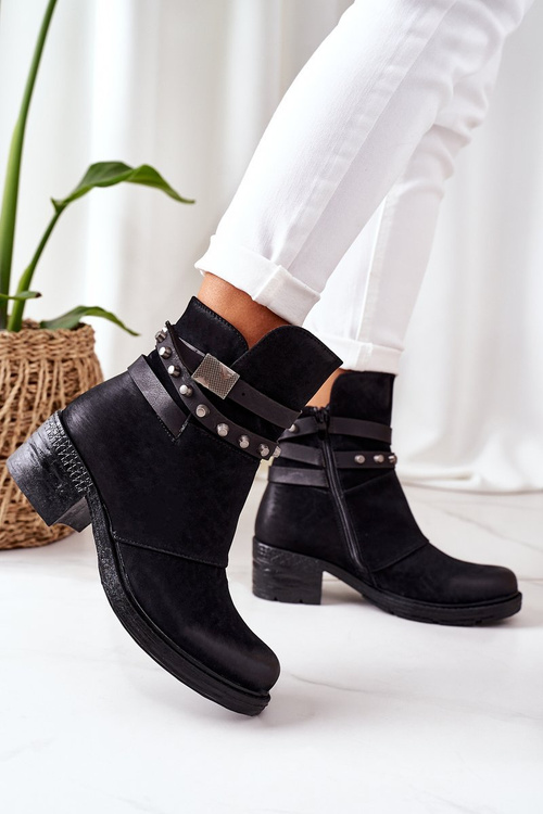 Insulated High Heel Boots Black Effie