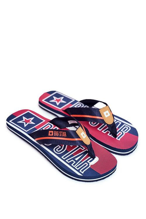 Men's Slippers Flip-Flops Big Star FF174471 Navy