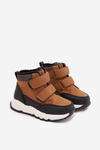 Insulated Children's Winter Shoes With Velcro Camel Nolivine