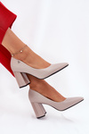 Elegant Heels On A Heel Vinceza 62220 Gray