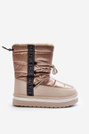 Women's Snow Boots with Beige Laces Lilara