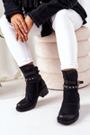 Insulated High Heel Boots Black Effie