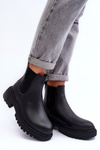 Leather Ankle Boots with Insulated Big Star MM274619 Black