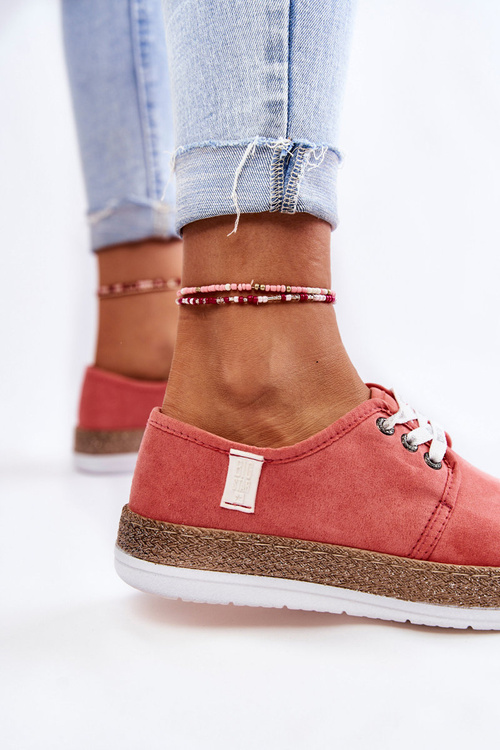 Women's Low Sneakers Memory Foam System Big Star KK276006 Coral