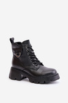 Insulated Women's Boots Made of Natural Leather Vinceza 41460 Black