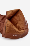Half-Calf Boots with Upper Brown Lizames