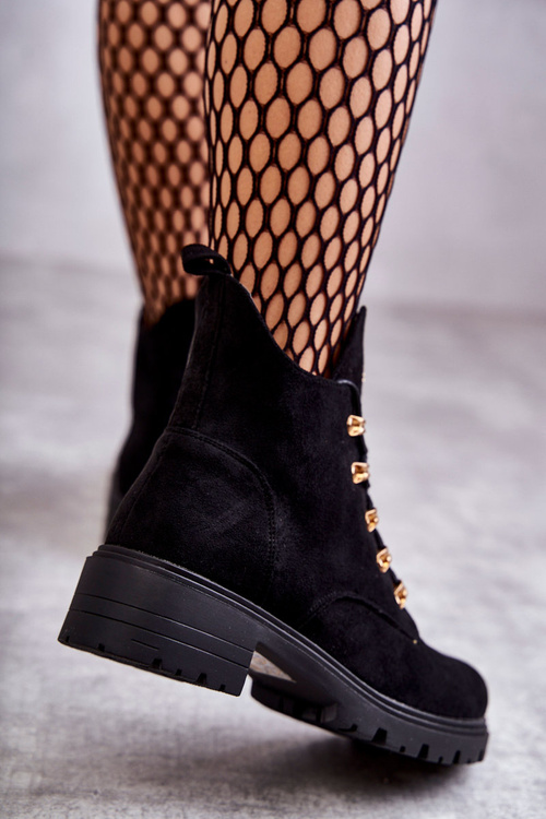 Classic Women's Suede Boots Black Telma