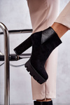 Women's Suede High Heel Boots Black Maricruz