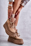 Comfortable Boots On The Platform Dark beige Sanchio