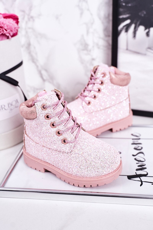 Children's Insulated Glitter Boots Pink Mermaid