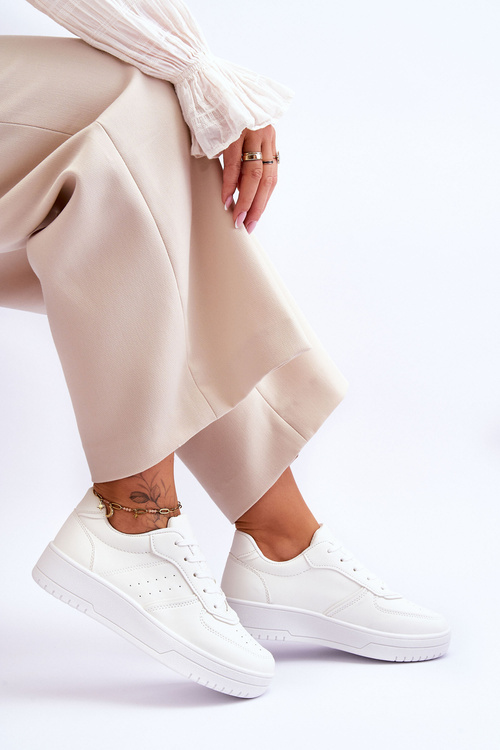 Classic Platform Sport Shoes White Feel It