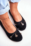 Women's Ballerinas Lu Boo Black Suede Layla
