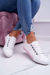 Women's Sneakers White Pink Strap Nigrid2