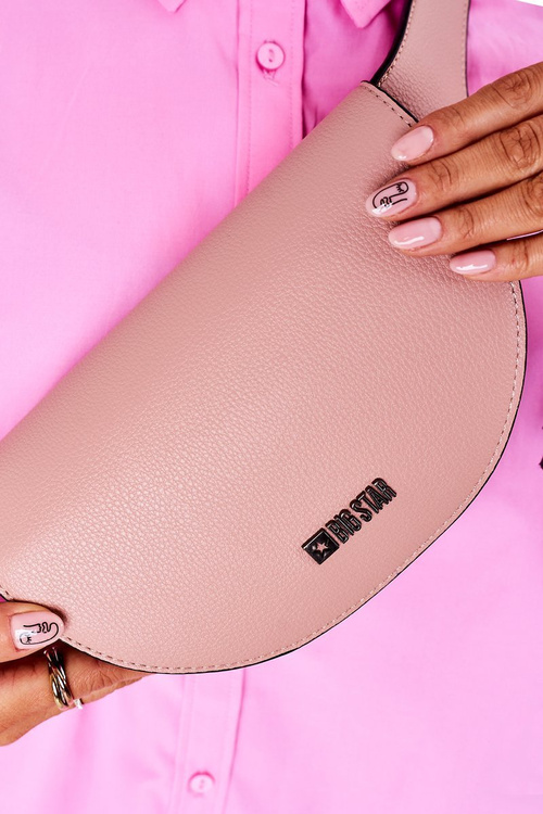 Leather Kidney Bag Big Star HH574078 Pink