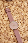 Women's Watch with Leather Strap Ernest E62001MD Pink