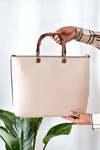 Torebka Shopper Do Ręki NOBO L1560 Kremowa
