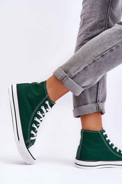 Women's Classic High-Top Sneakers Green Remos