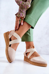 Suede Women's Espadrilles Big Star JJ276038 Beige
