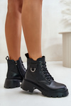 Insulated Women's Boots Made of Natural Leather Vinceza 41460 Black