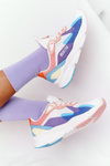 Buty Sportowe Memory Foam Big Star Biało-Różowe HH274809 