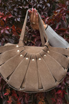 Bag Made of Natural Suede Beige Tialine