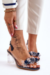 Fashionable Sandals With Beads navy blue Terrance