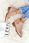 Openwork Boots With Cutouts Beige Clever