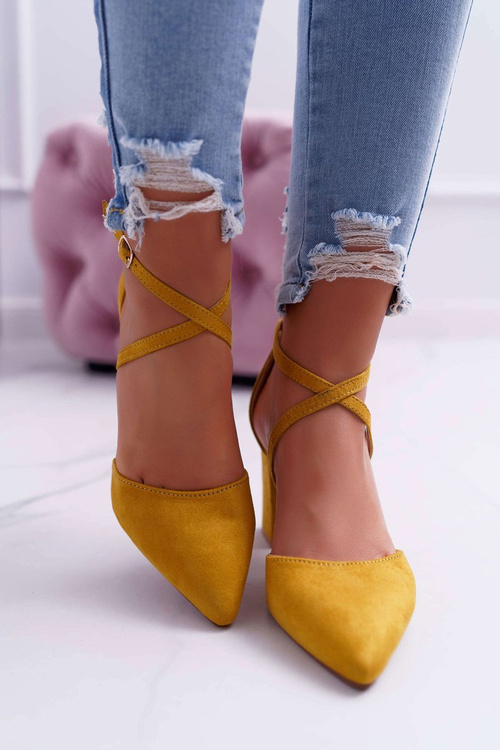 Women's Stiletto pumps Yellow Traffic